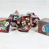 Glamour Dice - Red & Black Cellophane