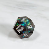 Glamour Dice - Red & Black Cellophane