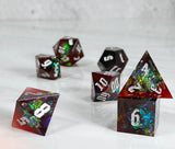 Glamour Dice - Red & Black Cellophane