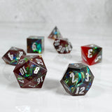 Glamour Dice - Red & Black Cellophane