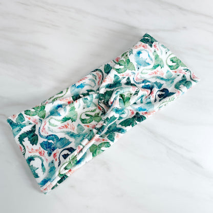 Rainbow Dragons Knot Headband