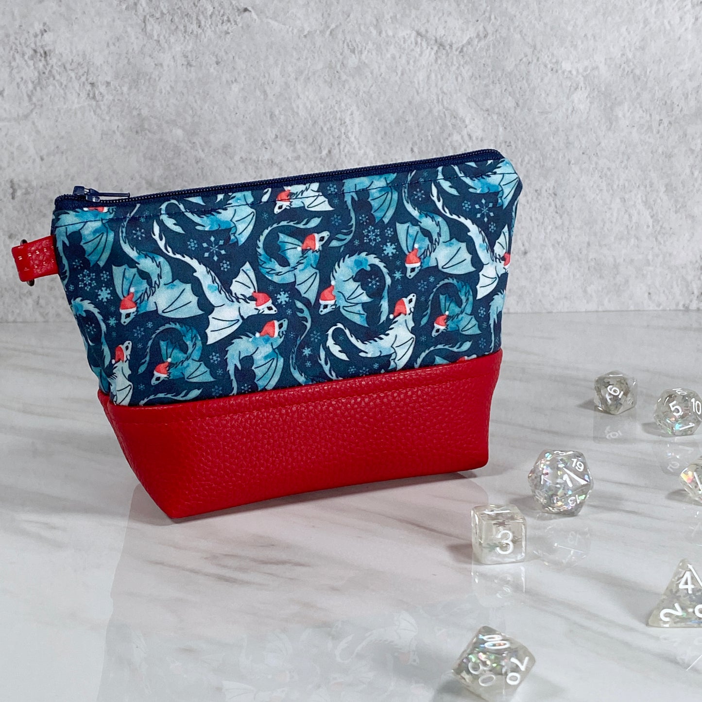 Santa Dragon Zipper Bag