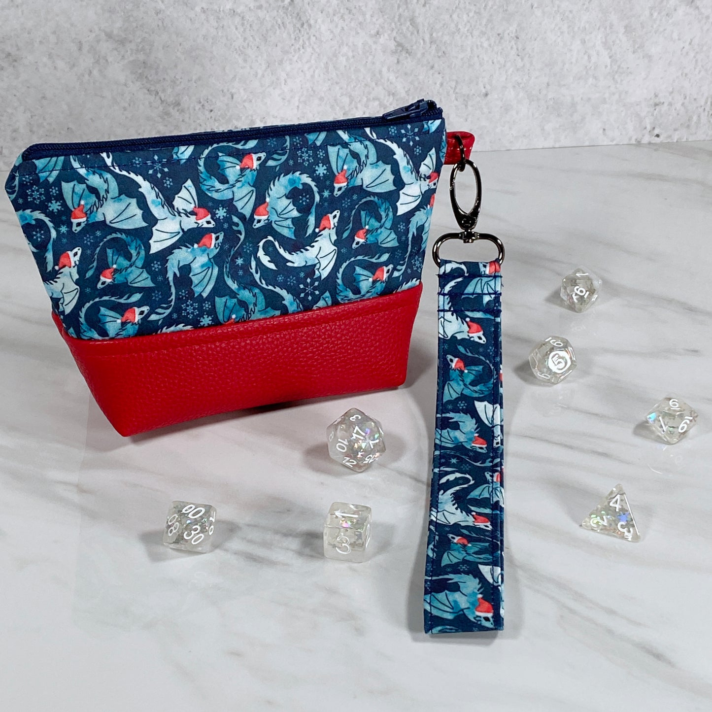 Santa Dragon Zipper Bag