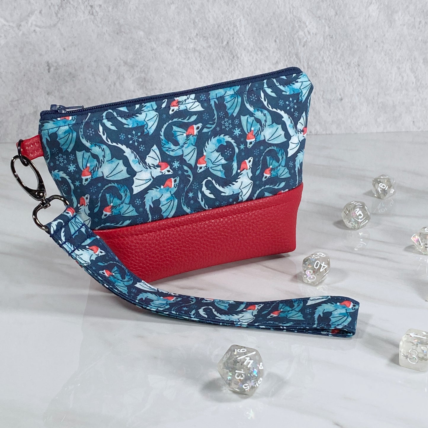Santa Dragon Zipper Bag