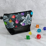 Dice Floral Zipper Bag