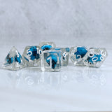 Blue Eldritch Skull RPG Dice