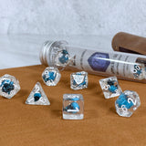 Blue Eldritch Skull RPG Dice