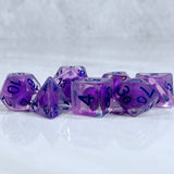 Purple Eldritch Skull RPG Dice