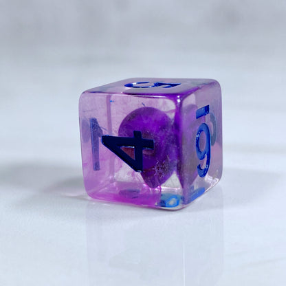 Purple Eldritch Skull RPG Dice