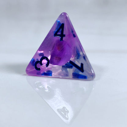 Purple Eldritch Skull RPG Dice