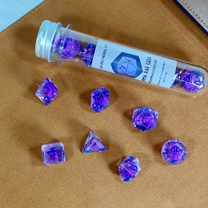 Purple Eldritch Skull RPG Dice