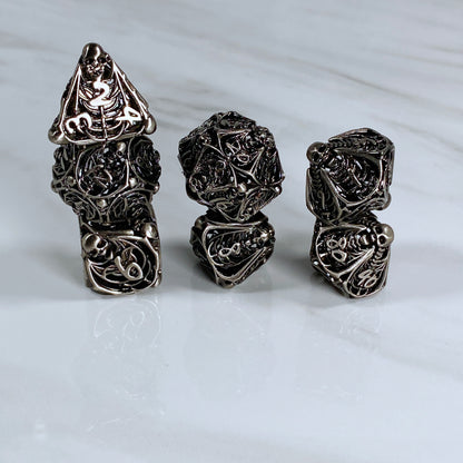 Memento Mori Hollow Metal Dice