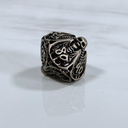 Memento Mori Hollow Metal Dice