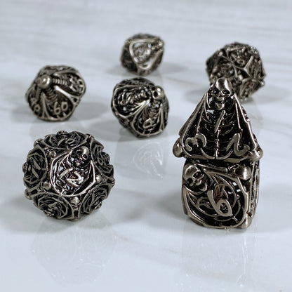 Memento Mori Hollow Metal Dice