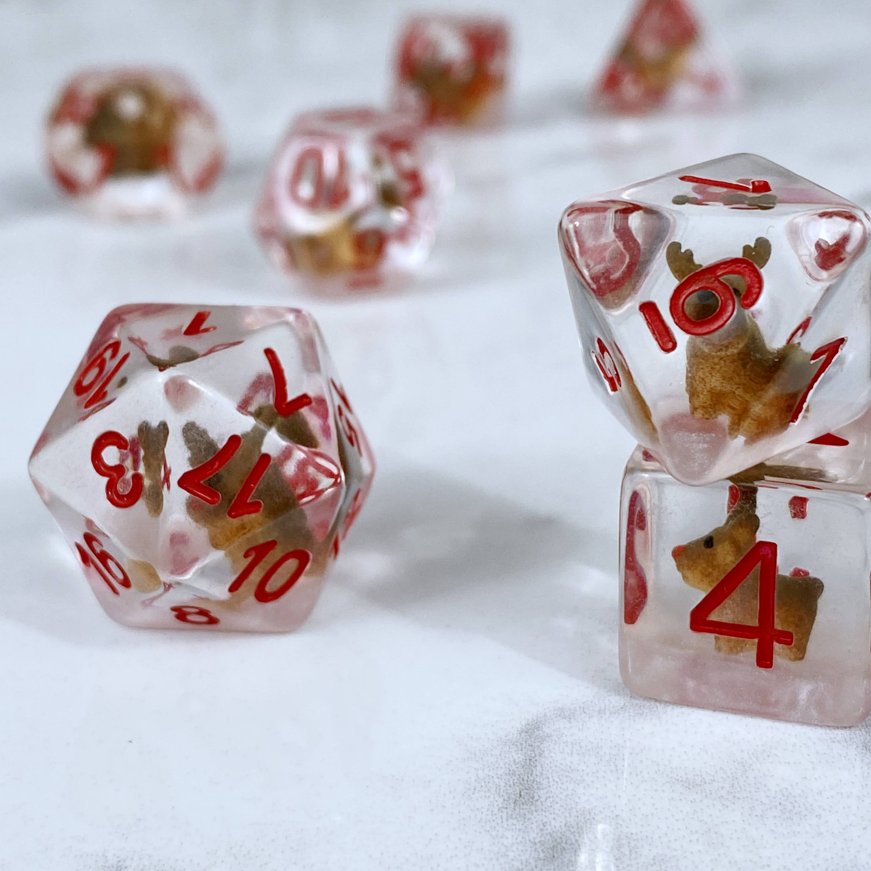 Grade R Dice Reindeer Dice – Gamma Rae Geek