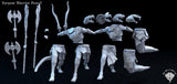 Yuan-ti Warrior Pose 3, Arm Out, Mini Monster Mayhem