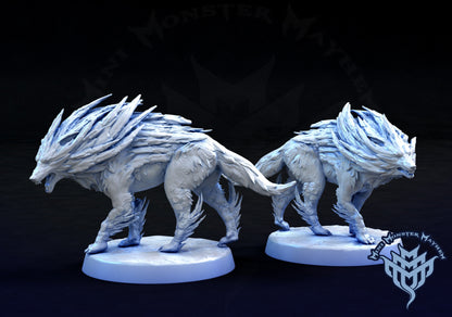 Arctic Owl Wanderer and Wolves, Mini Monster Mayhem