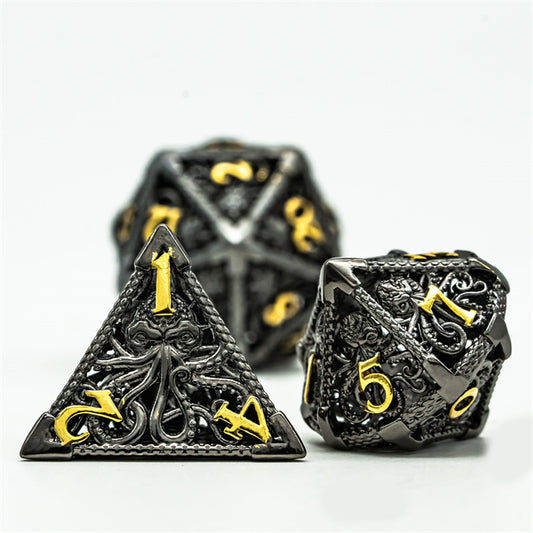 Kraken Dice, Black & Gold