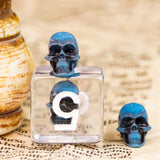 Blue Eldritch Skull RPG Dice