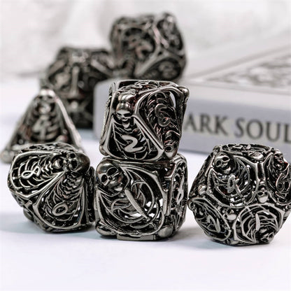 Memento Mori Hollow Metal Dice