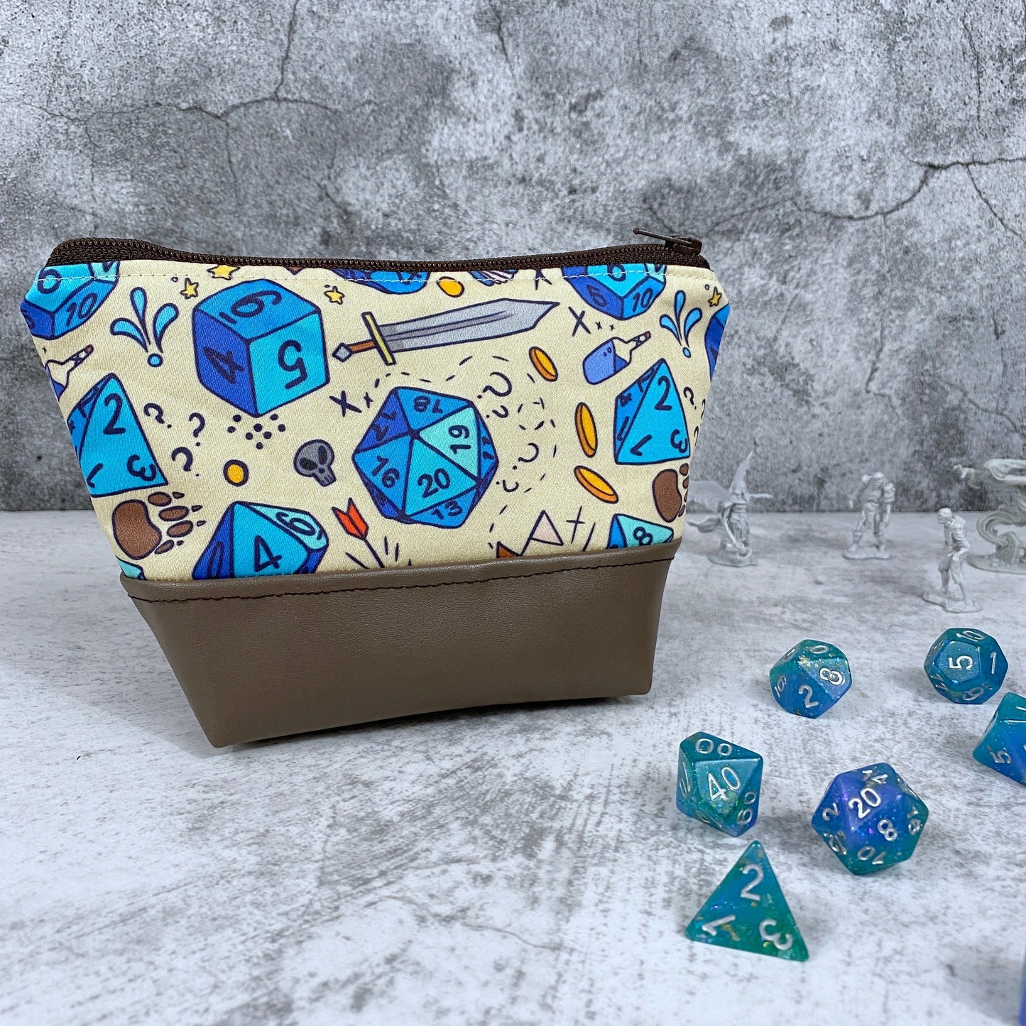 RPG Dice Zipper Bag