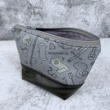 Choose Your Weapon Grey Zipper Bag