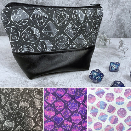 Galaxy Dice Zipper Bag