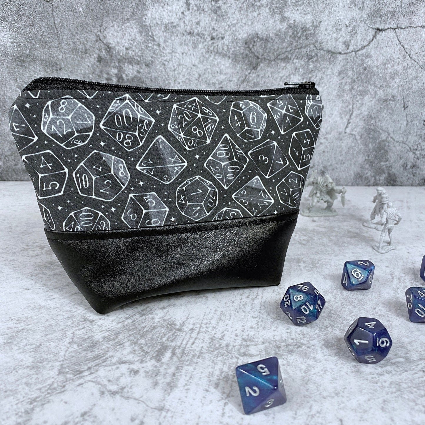 Galaxy Dice Zipper Bag