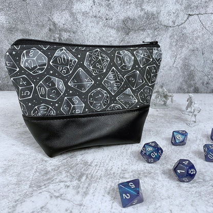 Galaxy Dice Zipper Bag