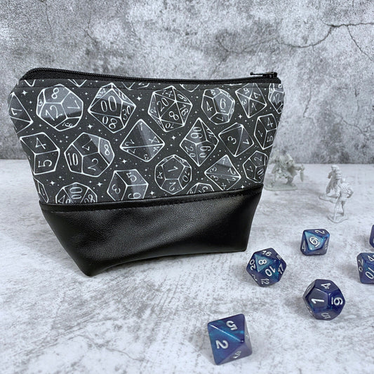 Galaxy Dice Zipper Bag