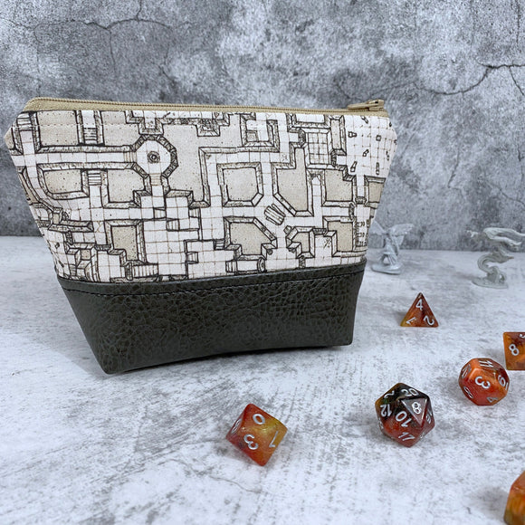 Sage's Gala Purse - Black Metallic Scale Gate-top Dice Bag