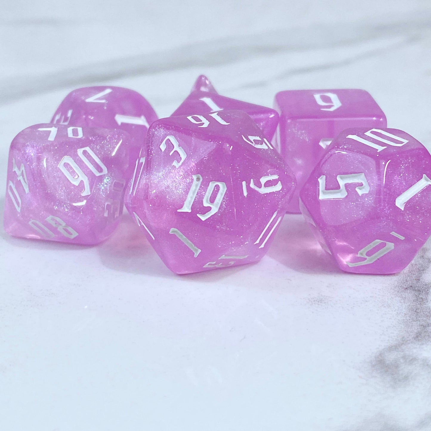 Alchemy Pink Quartz Dice