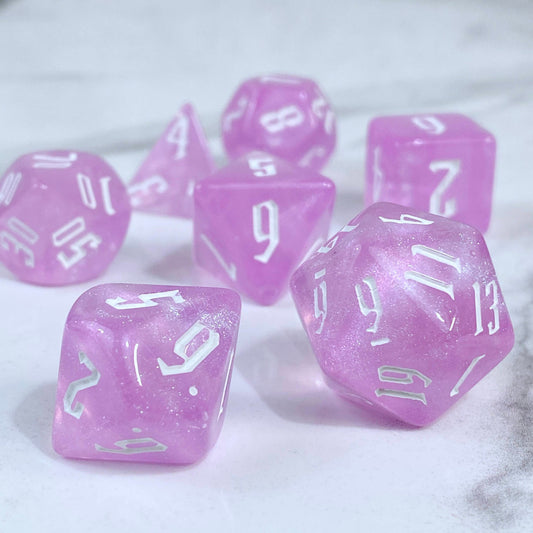Alchemy Pink Quartz Dice