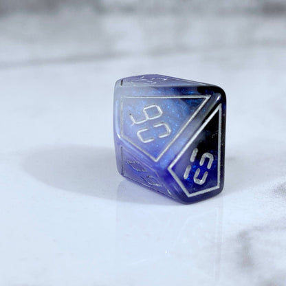 Back in Time Blue and Black Dice