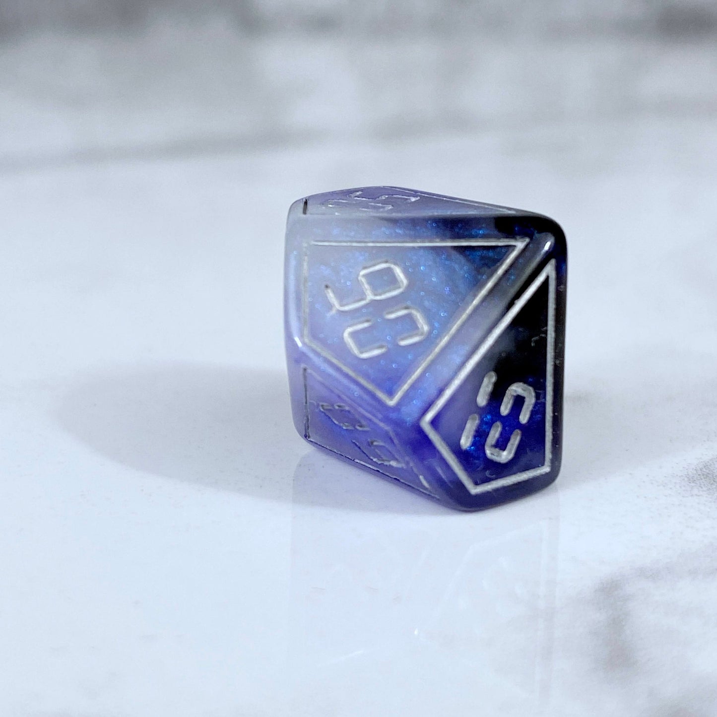 Back in Time Blue and Black Dice