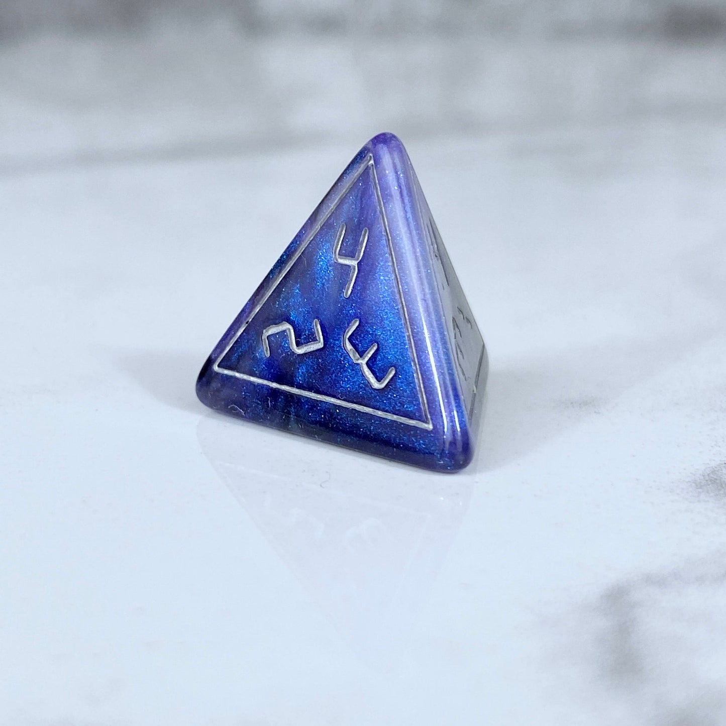 Back in Time Blue and Black Dice