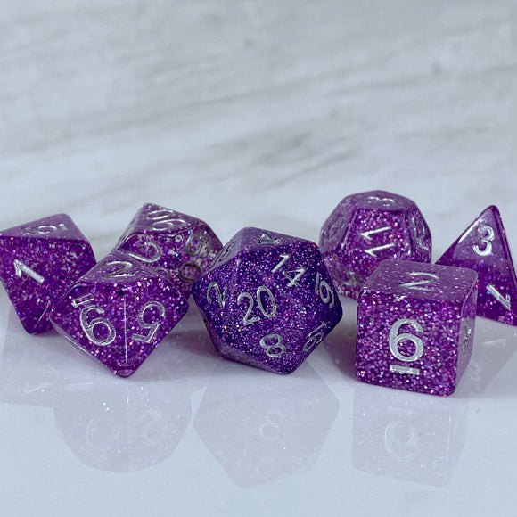 Pixie Dust Amethyst Dice