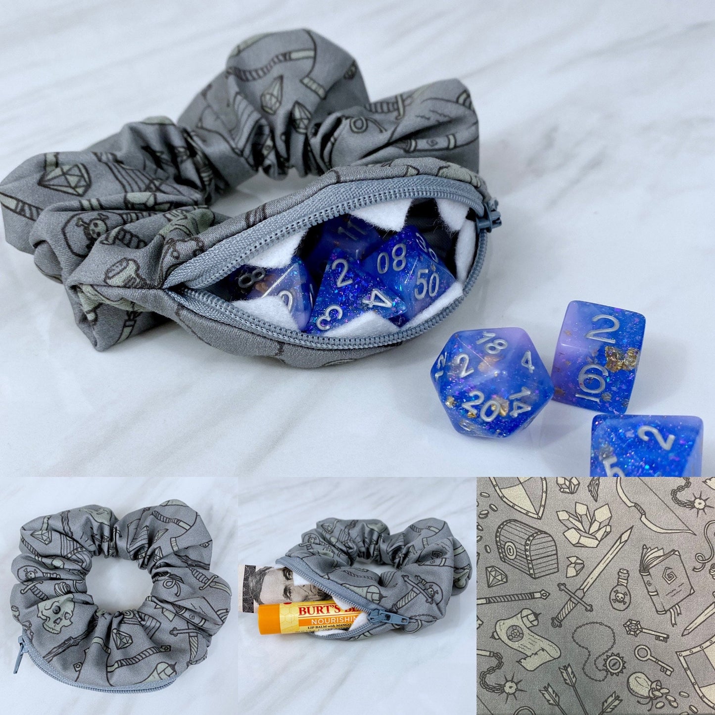 Choose Your Weapon Stash Scrunchie
