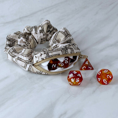 Dungeon Map Mimic Scrunchie