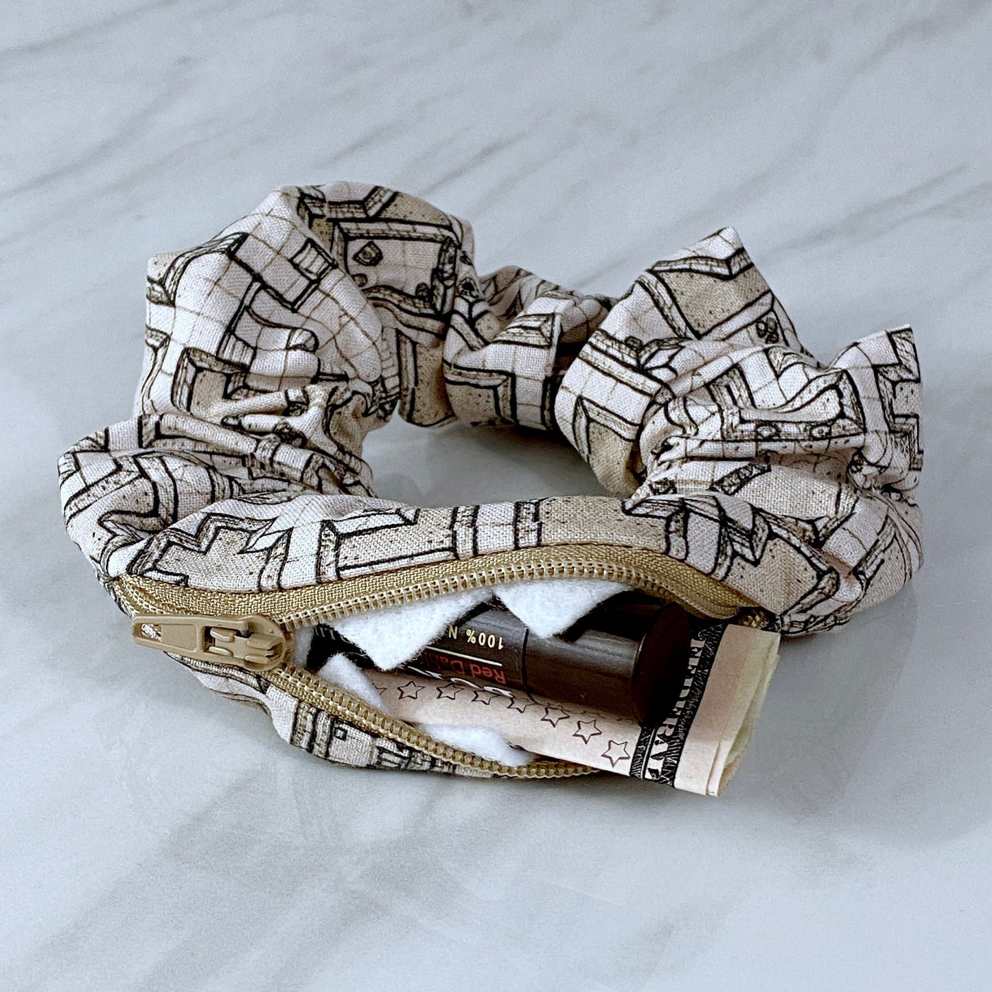 Dungeon Map Mimic Scrunchie