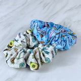 Velvet Dice Zipper Stash Scrunchie