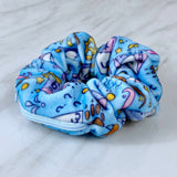 Velvet Dice Zipper Stash Scrunchie