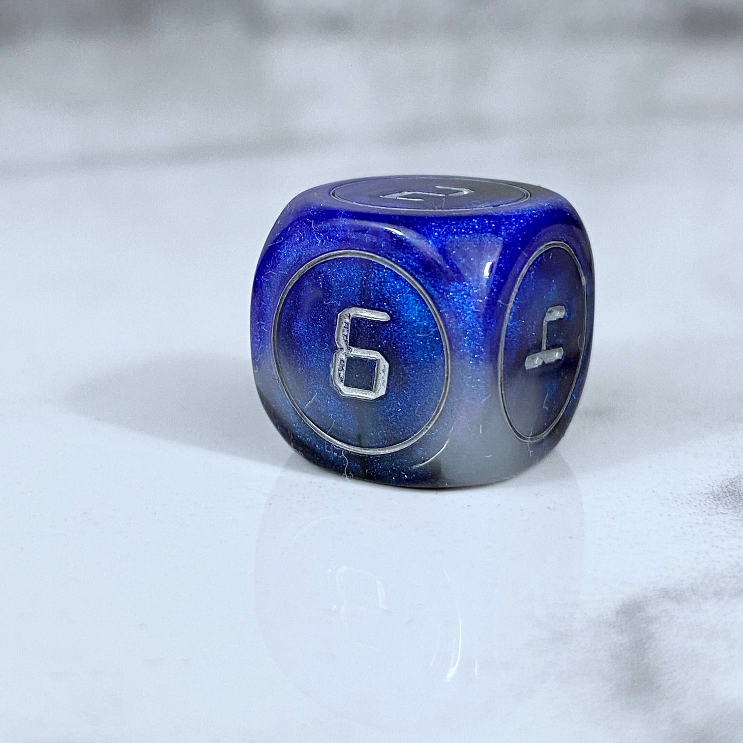 Back in Time Blue and Black Dice