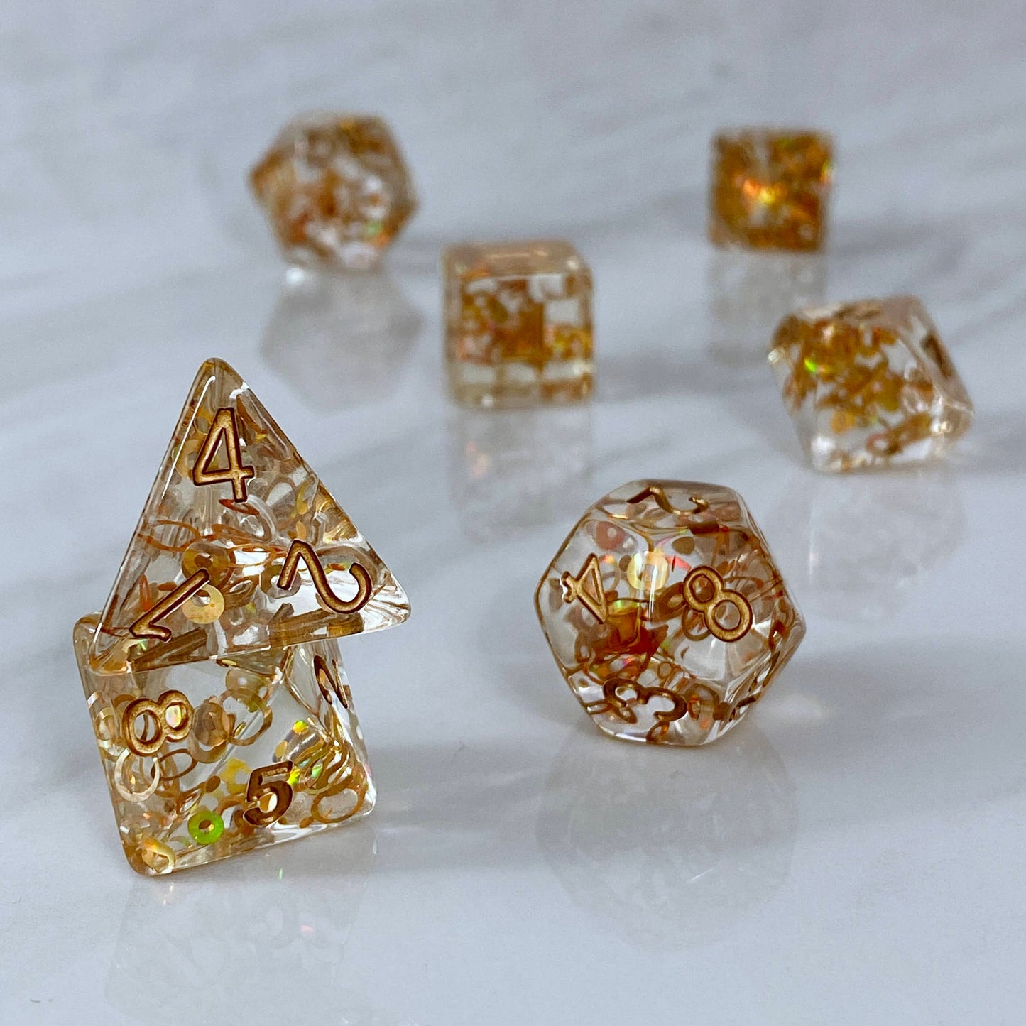 Copper Rings Dice, B-Grade