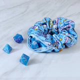Velvet Dice Zipper Stash Scrunchie