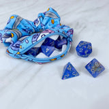 Velvet Dice Zipper Stash Scrunchie