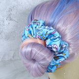 Velvet Dice Zipper Stash Scrunchie
