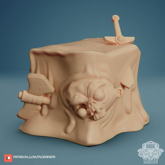 Gelatinous Cube Chibi, Dice Heads