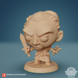 Dwarf Chibi Miniature, Dice Heads