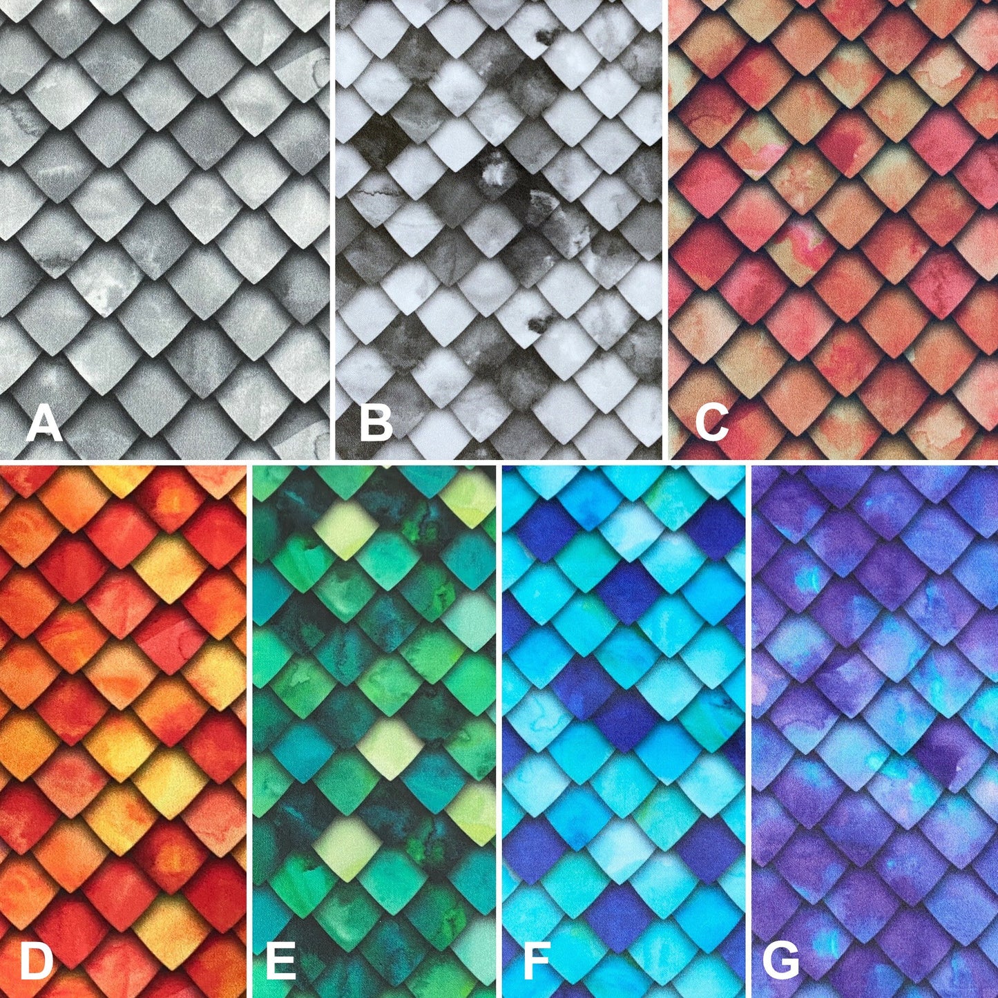 Dragon Scale Dice Zipper Bag